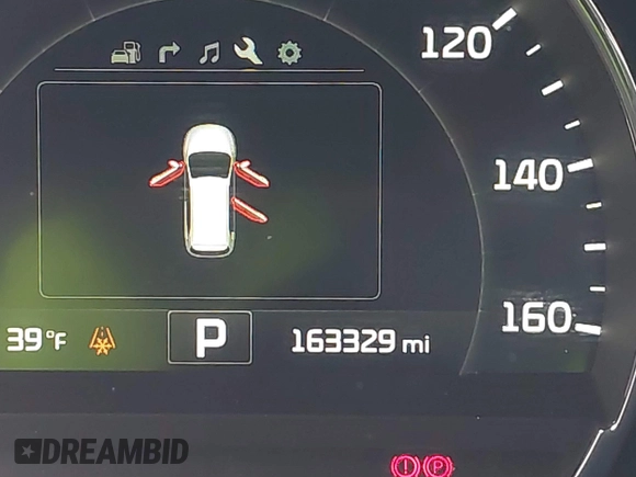 2016 Kia Sorento EX with VIN 5XYPH4A57GG107009, listed as a IAAI auction lot 40882550 with 163,329 mi miles. Bid and sale history available at carsss.com. Image 16.