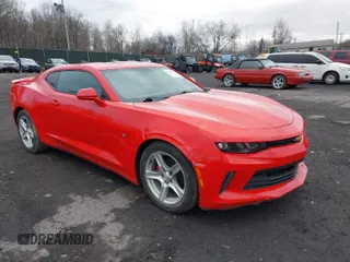 2017 Chevrolet Camaro 1LT with VIN 1G1FA1RX2H0119847, listed as a IAAI auction lot 41936497 with 125,711 mi miles. Bid and sale history available at carsss.com. Image 1.