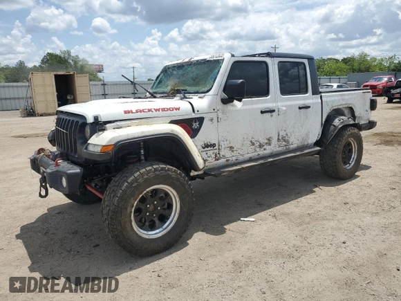 2020 Jeep Gladiator Sport S z VIN 1C6JJTAG3LL215977, wystawiony jako Copart lot #55012635 z przebiegiem Nie podano mil oraz Szkoda całkowita • Salvage title. Historia ofert i sprzedaży dostępna na DreamBid. Obrazek 1.