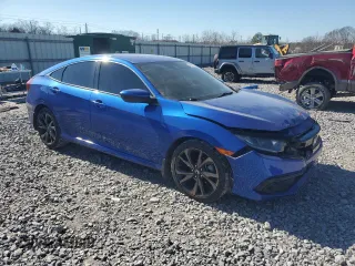 2021 Honda Civic Sport with VIN 2HGFC2F89MH510022, listed as a Copart auction lot 46923315 with 66,655 mi miles and Salvage Title. Bid and sale history available at DreamBid. Image 4.