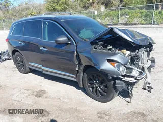 2014 Infiniti QX60 with VIN 5N1AL0MM6EC536896, listed as a IAAI auction lot 41704606 with 141,093 mi miles. Bid and sale history available at carsss.com. Image 1.