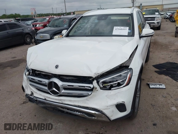 2022 Mercedes-Benz GLC 300 with VIN W1N0G8DB6NG056621, listed as a IAAI auction lot 42160415 with 68,854 mi miles and . Bid and sale history available at DreamBid. Image 6.