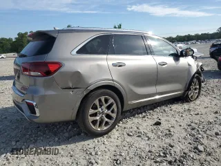 2019 Kia Sorento SX z VIN 5XYPK4A50KG447242, wystawiony jako Copart lot #56553855 z przebiegiem 95 012 mil mil oraz Szkoda całkowita • Salvage title. Historia ofert i sprzedaży dostępna na DreamBid. Obrazek 3.