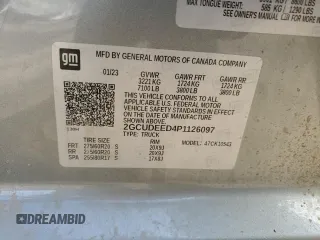 2023 Chevrolet Silverado 1500 RST with VIN 2GCUDEED4P1126097, listed as a Copart auction lot 68518414 with 31,462 mi miles and Salvage Title. Bid and sale history available at DreamBid. Image 14.