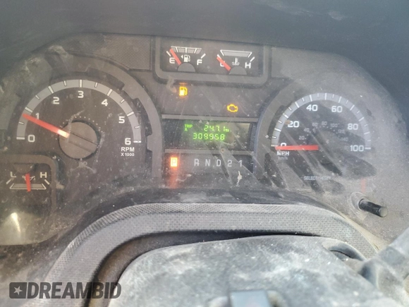 2010 Ford Econoline Cargo Commercial with VIN 1FTNE1EW1ADA07205, listed as a Copart auction lot 55904025 with 309,958 mi miles and Clean Title. Bid and sale history available at DreamBid. Image 9.