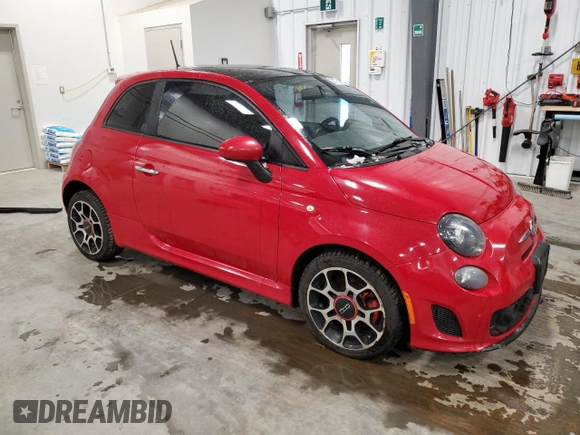 2013 FIAT 500 Turbo with VIN 3C3CFFHH3DT590801, listed as a Copart auction lot 52775845 with 119,252 mi miles and Salvage Title. Bid and sale history available at carsss.com. Image 4.