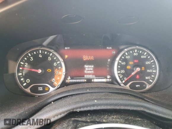 2017 Jeep Renegade Limited with VIN ZACCJADB8HPG19172, listed as a Copart auction lot 53500165 with 63,046 mi miles and Salvage title. Bid and sale history available at DreamBid. Image 9.