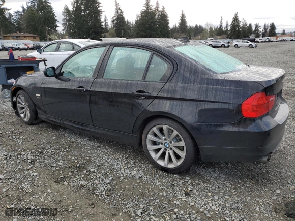 2011 BMW 3 Series 328i xDrive with VIN WBAPK5G55BNN25985, listed as a Copart auction lot 50939095 with 91,687 mi miles and Salvage Title. Bid and sale history available at carsss.com. Image 2.