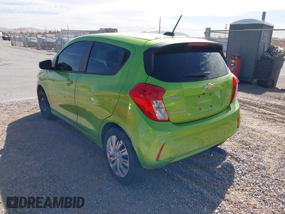 2016 Chevrolet Spark LS with VIN KL8CB6SA3GC596559, listed as a IAAI auction lot 41627492 with 193,259 mi miles. Bid and sale history available at carsss.com. Image 3.