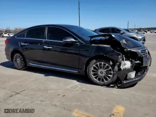 2015 Hyundai Sonata 2.4L Limited with VIN 5NPE34AFXFH032053, listed as a Copart auction lot 48673125 with 0 mi miles and Salvage Title. Bid and sale history available at carsss.com. Image 4.