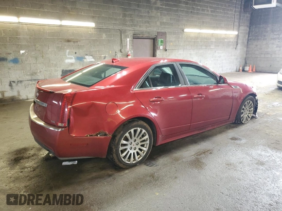 2010 Cadillac CTS Performance with VIN 1G6DL5EVXA0118281, listed as a Copart auction lot 51753175 with 134,718 mi miles and Salvage Title. Bid and sale history available at carsss.com. Image 3.