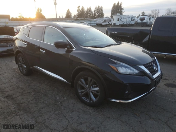 2020 Nissan Murano Platinum with VIN 5N1AZ2DS4LN147944, listed as a Copart auction lot 87850835 with 0 mi miles and Salvage Title. Bid and sale history available at carsss.com. Image 4.