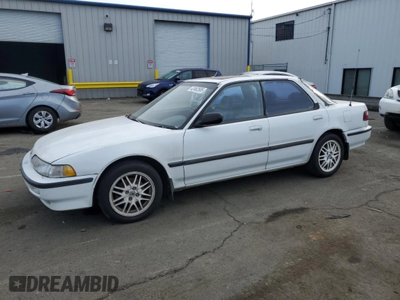 1991 Acura Integra with VIN JH4DB1669MS009690, listed as a Copart auction lot 42462585 with 300,660 mi miles and Salvage title. Bid and sale history available at DreamBid. Image 1.