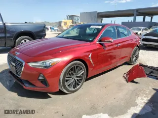 2019 Genesis G70 2.0T Advanced with VIN KMTG34LA5KU015107, listed as a Copart auction lot 51270735 with 42,817 mi miles and Salvage Title. Bid and sale history available at carsss.com. Image 1.