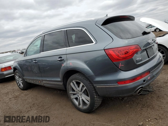 2014 Audi Q7 Premium Plus z VIN WA1LMAFE2ED003874, wystawiony jako Copart lot #50791485 z przebiegiem 65 619 mil mil oraz Szkoda całkowita • Salvage title. Historia ofert i sprzedaży dostępna na DreamBid. Obrazek 2.