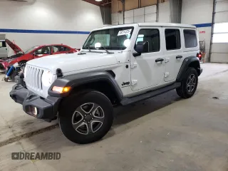 2023 Jeep Wrangler Willys with VIN 1C4HJXDNXPW618044, listed as a Copart auction lot 49214325 with 15,344 mi miles and Salvage Title. Bid and sale history available at DreamBid. Image 1.