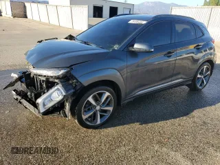 2019 Hyundai Kona Ultimate with VIN KM8K53A5XKU378758, listed as a Copart auction lot 78498494 with 99,999 mi miles and Clean Title. Bid and sale history available at carsss.com. Image 1.
