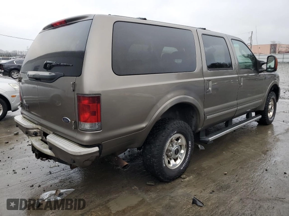 2005 Ford Excursion Limited with VIN 1FMNU43S25EC50635, listed as a Copart auction lot 44566565 with 146,918 mi miles and Clean title. Bid and sale history available at DreamBid. Image 3.