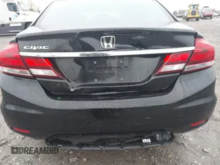 2014 Honda Civic Sedan LX with VIN 19XFB2F56EE233009, listed as a IAAI auction lot 41973133 with 119,402 mi miles. Bid and sale history available at carsss.com. Image 6.