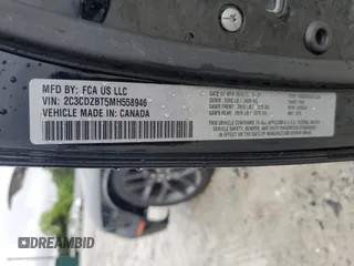 2021 Dodge Challenger R/T z VIN 2C3CDZBT5MH558946, wystawiony jako Copart lot #56626955 z przebiegiem 48 444 mil mil oraz Szkoda całkowita • Salvage title. Historia ofert i sprzedaży dostępna na DreamBid. Obrazek 12.