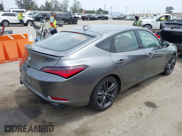 2024 Acura Integra w/A-Spec Package with VIN 19UDE4H33RA022981, listed as a IAAI auction lot 42344974 with 15,838 mi miles and . Bid and sale history available at DreamBid. Image 4.