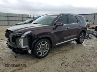 2024 Hyundai Palisade Limited z VIN KM8R54GE8RU743685, wystawiony jako Copart lot #47601265 z przebiegiem 12 244 mil mil oraz Szkoda całkowita • Salvage title. Historia ofert i sprzedaży dostępna na DreamBid. Obrazek 1.
