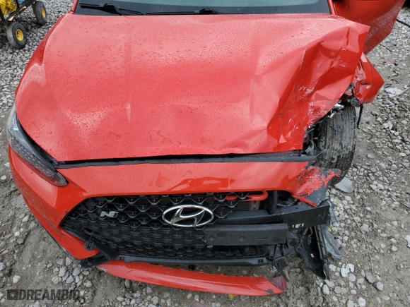 2019 Hyundai Veloster N with VIN KMHT36AH0KU001278, listed as a Copart auction lot 72789884 with 0 mi miles and Salvage Title. Bid and sale history available at carsss.com. Image 11.