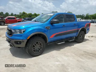2021 Ford Ranger XL with VIN 1FTER4FHXMLD75642, listed as a Copart auction lot 63082315 with 19,850 mi miles and Salvage title. Bid and sale history available at DreamBid. Image 1.