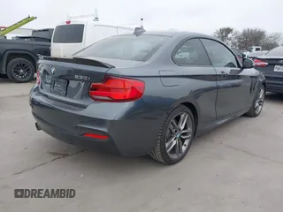 2018 BMW 2 Series 230i with VIN WBA2J1C5XJVD09384, listed as a IAAI auction lot 41751922 with 72,191 mi miles. Bid and sale history available at carsss.com. Image 4.