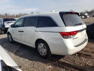 2015 Honda Odyssey LX with VIN 5FNRL5H2XFB018968, listed as a Copart auction lot 46777425 with 160,867 mi miles and Salvage Title. Bid and sale history available at carsss.com. Image 2.