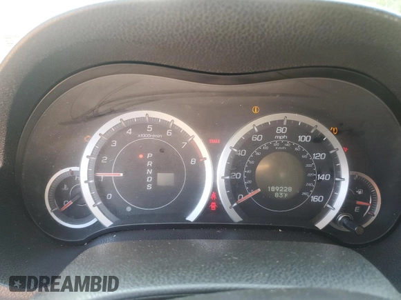 2010 Acura TSX with VIN JH4CU2F68AC027454, listed as a Copart auction lot 59365895 with 189,228 mi miles and Salvage title. Bid and sale history available at DreamBid. Image 9.