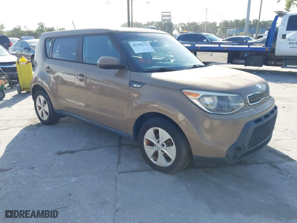 2014 Kia Soul with VIN KNDJN2A28E7024868, listed as a IAAI auction lot 42106273 with 115,805 mi miles. Bid and sale history available at carsss.com. Image 1.