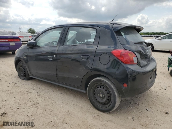 2015 Mitsubishi Mirage DE with VIN ML32A3HJ5FH041919, listed as a Copart auction lot 53329685 with 152,577 mi miles and Salvage Title. Bid and sale history available at carsss.com. Image 2.