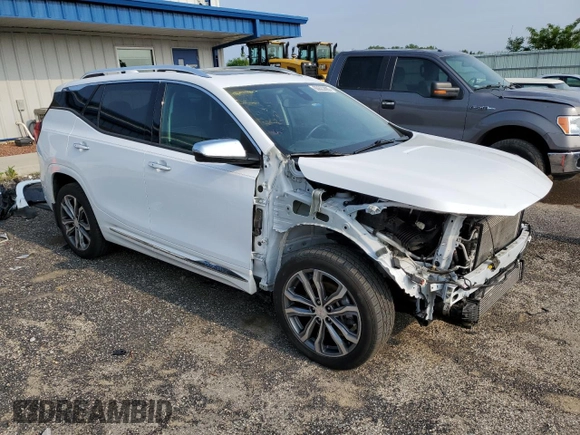 2018 GMC Terrain Denali z VIN 3GKALXEX6JL282177, wystawiony jako Copart lot #60622865 z przebiegiem 78 034 mil mil oraz Czysty tytuł • Clean title. Historia ofert i sprzedaży dostępna na DreamBid. Obrazek 4.