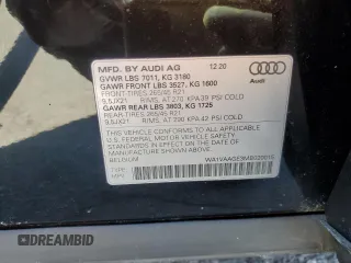 2021 Audi e-tron Prestige z VIN WA1VAAGE3MB020015, wystawiony jako Copart lot #48667165 z przebiegiem 55 428 mil mil oraz Szkody całkowita. Historia ofert i sprzedaży dostępna na DreamBid. Obrazek 13.