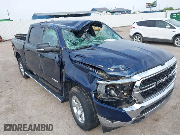 2022 Ram 1500 Big Horn z VIN 1C6SRFFT7NN415143, wystawiony jako IAAI lot #42140645 z przebiegiem 25 468 mil mil oraz . Historia ofert i sprzedaży dostępna na DreamBid. Obrazek 6.