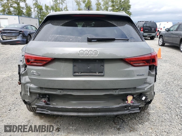 2022 Audi Q3 S line Premium z VIN WA1DECF35N1023890, wystawiony jako Copart lot #56764655 z przebiegiem 36 220 mil mil oraz Szkoda całkowita • Salvage title. Historia ofert i sprzedaży dostępna na DreamBid. Obrazek 6.