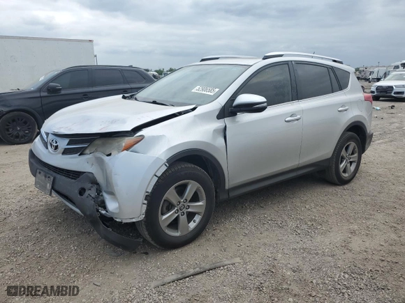 2015 Toyota RAV4 XLE with VIN JTMWFREV4FJ051148, listed as a Copart auction lot 52906585 with 177,213 mi miles and Salvage Title. Bid and sale history available at carsss.com. Image 1.