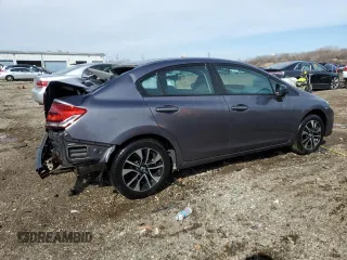 2014 Honda Civic EX with VIN 19XFB2F87EE062197, listed as a Copart auction lot 49826345 with 240,204 mi miles and Salvage Title. Bid and sale history available at carsss.com. Image 3.