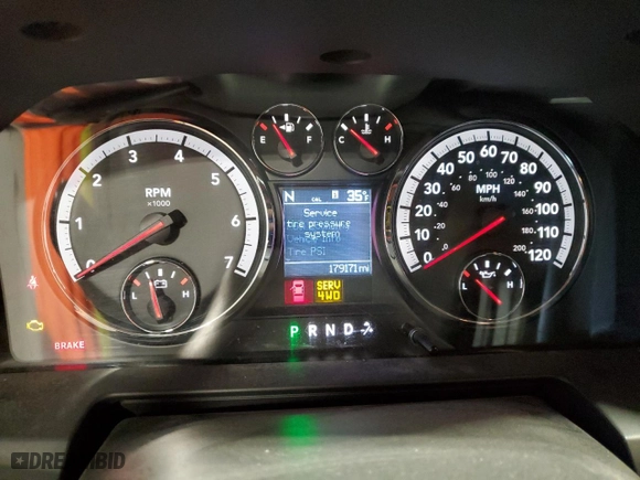 2010 Dodge Ram 1500 SLT with VIN 1D7RV1CT2AS206761, listed as a Copart auction lot 46117885 with 179,171 mi miles and Salvage Title. Bid and sale history available at carsss.com. Image 9.