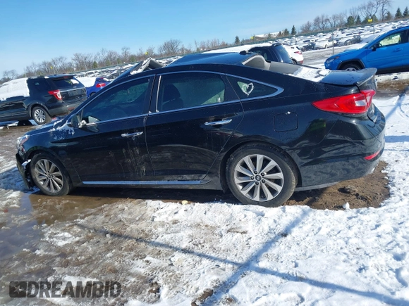 2017 Hyundai Sonata Sport with VIN 5NPE34AF8HH583245, listed as a IAAI auction lot 41841335 with 90,153 mi miles. Bid and sale history available at carsss.com. Image 14.