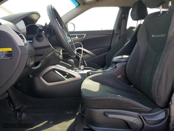 2016 Hyundai Veloster with VIN KMHTC6AD3GU265387, listed as a Copart auction lot 51079305 with 95,953 mi miles and Salvage Title. Bid and sale history available at carsss.com. Image 7.
