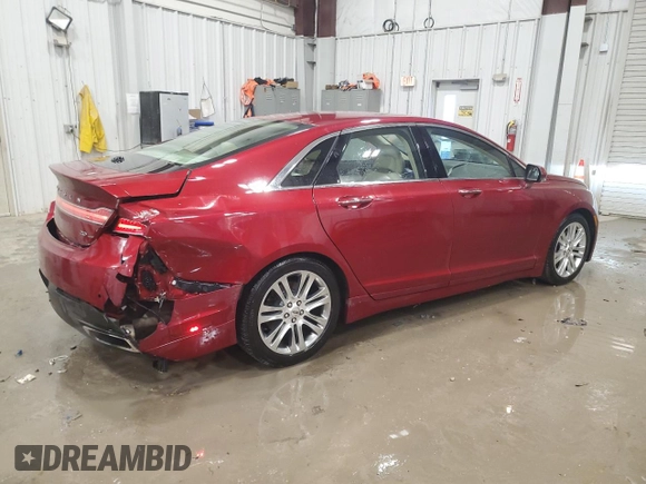 2014 Lincoln MKZ with VIN 3LN6L2J96ER807359, listed as a Copart auction lot 46346565 with 70,486 mi miles and Non Repairable. Bid and sale history available at carsss.com. Image 3.
