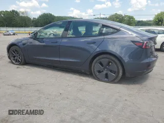 2023 Tesla Model 3 with VIN 5YJ3E1EA7PF576007, listed as a Copart auction lot 61674915 with 15,956 mi miles and Salvage title. Bid and sale history available at DreamBid. Image 2.