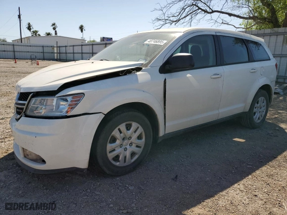 2014 Dodge Journey SE with VIN 3C4PDCAB3ET111947, listed as a Copart auction lot 48746895 with 167,103 mi miles and Salvage Title. Bid and sale history available at carsss.com. Image 1.