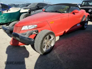 2000 Plymouth Prowler z VIN 1P3EW65G9YV605078, wystawiony jako Copart lot #75442794 z przebiegiem Nie podano mil oraz Szkody całkowita. Historia ofert i sprzedaży dostępna na DreamBid. Obrazek 1.