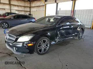 2015 Mercedes-Benz CLS-Class CLS 400 with VIN WDDLJ6HB9FA147915, listed as a Copart auction lot 50195795 with 131,550 mi miles and Salvage Title. Bid and sale history available at carsss.com. Image 1.