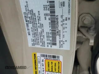 2018 Lincoln MKZ Reserve with VIN 3LN6L5F92JR604876, listed as a Copart auction lot 58802385 with 71,321 mi miles and Salvage title. Bid and sale history available at DreamBid. Image 12.
