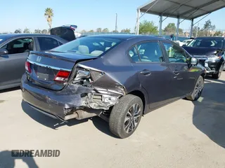 2014 Honda Civic Sedan EX with VIN 19XFB2F86EE272712, listed as a IAAI auction lot 41978115 with 189,123 mi miles. Bid and sale history available at carsss.com. Image 4.