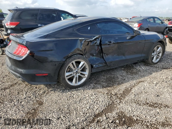 2021 Ford Mustang EcoBoost with VIN 1FA6P8THXM5102166, listed as a Copart auction lot 51295965 with 52,342 mi miles and Salvage Title. Bid and sale history available at carsss.com. Image 3.